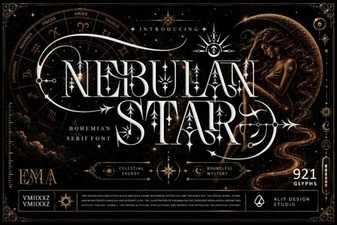 Nebulan Star Font: Space-Inspired Typography Design