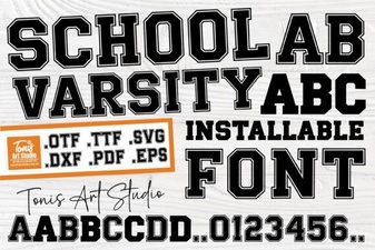 Designing with School Varsity Font Styles