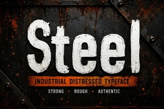 Steel Fonts for Industrial Design Projects