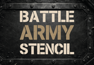 Craft Military Designs with Stencil Fonts